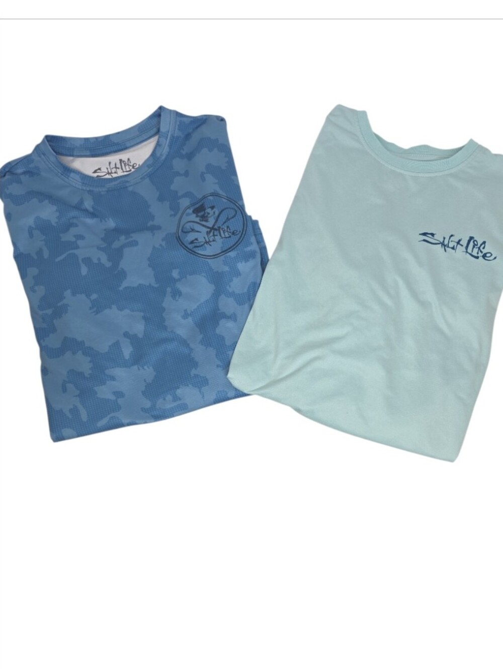 Salt Life SLX Youth Medium Long Sleeve Performance Shirt Set Of 2
